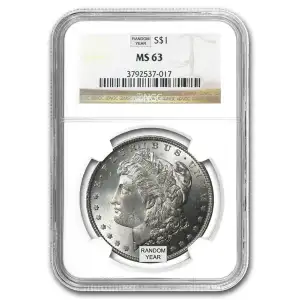 Morgan Dollar (1878-1904) - NGC - MS63 Random Date and Label