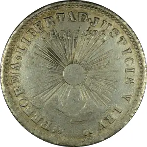MEXICO-REVOLUTIONARY Gold With Silver 2 PESOS (Dos)