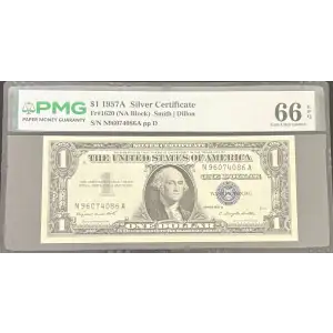 $1 1957-A Silver Certificate Fr#1620 PMG 66 EPQ (3)
